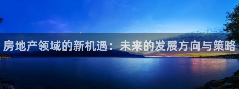新宝5官方：房地产领域的新机遇：未来的发展方向与策略