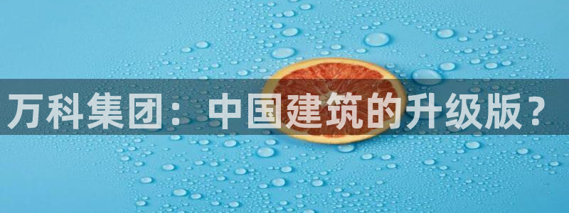 新宝5登录测速中心：万科集团：中国建筑的升级版？