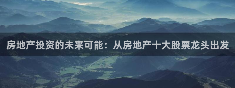 新宝5现在还能玩吗：房地产投资的未来可能：从房地产十大股票龙