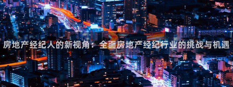 新宝j2O5O5O：房地产经纪人的新视角：全面房地产经纪行业
