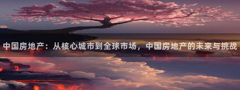 新宝5平台登陆：中国房地产：从核心城市到全球市场，中国房地产