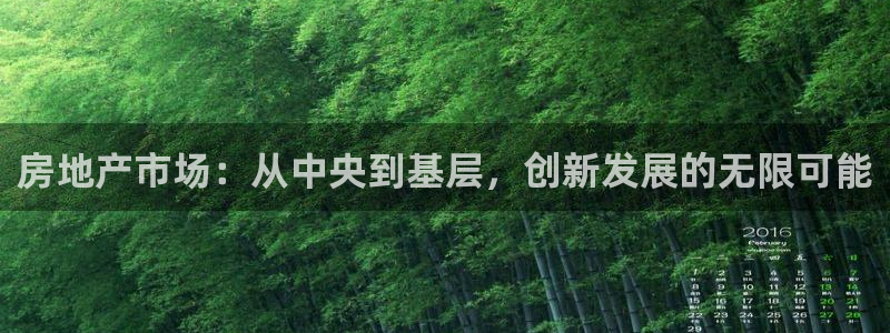 新宝5官网：房地产市场：从中央到基层，创新发展的无限可能