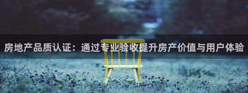新宝5蒋74OOO5：房地产品质认证：通过专业验收提升房产价
