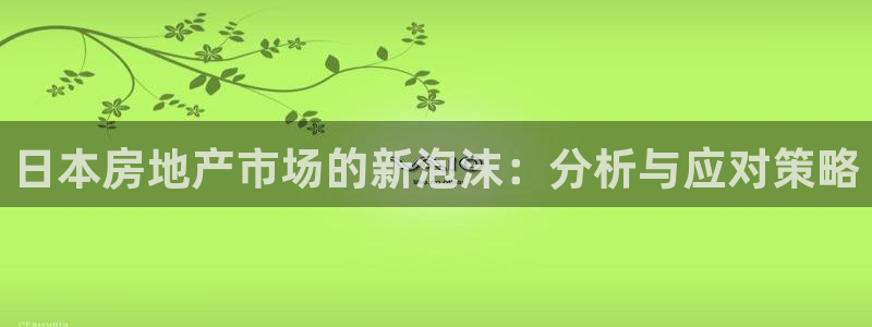 新宝5X：日本房地产市场的新泡沫：分析与应对策略
