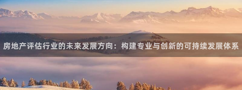 新宝5台卡：房地产评估行业的未来发展方向：构建专业与创新的可