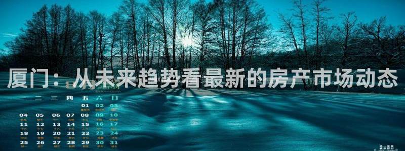 新宝5日谢29999：厦门：从未来趋势看最新的房产市场动态