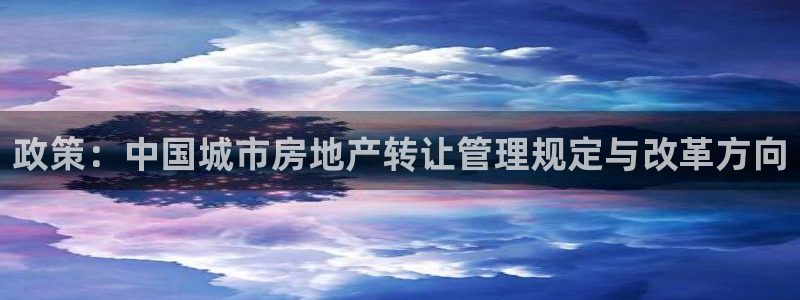 新宝股东瞧听2 5 5：政策：中国城市房地产转让管理规定与改