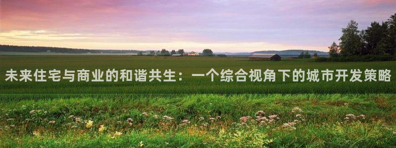 新宝5登录注册：未来住宅与商业的和谐共生：一个综合视角下的城