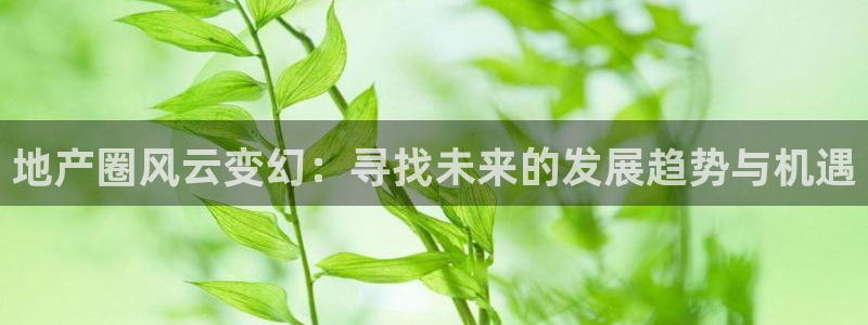 新宝5注册账号：地产圈风云变幻：寻找未来的发展趋势与机遇