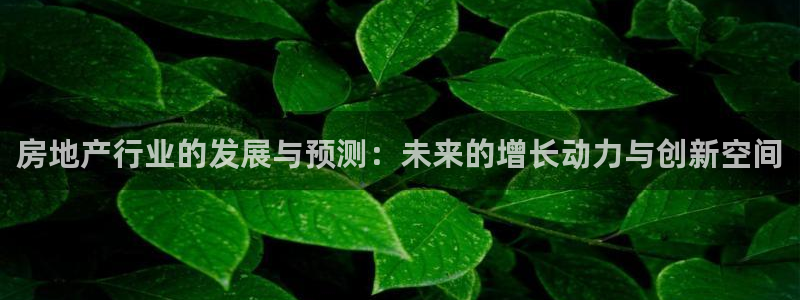 新宝5 注册：房地产行业的发展与预测：未来的增长动力与创新空